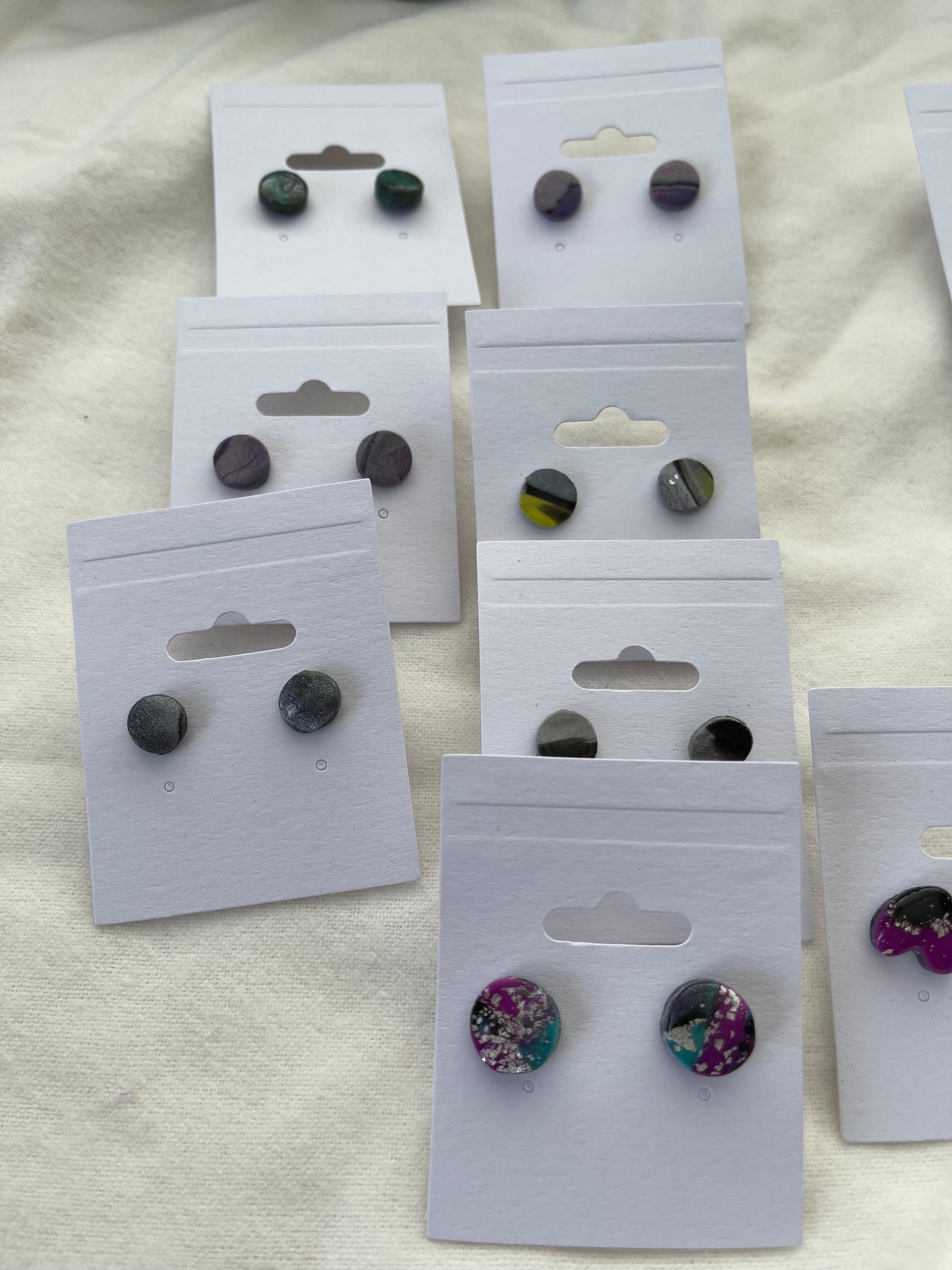 Mystery Clay Stud Earrings