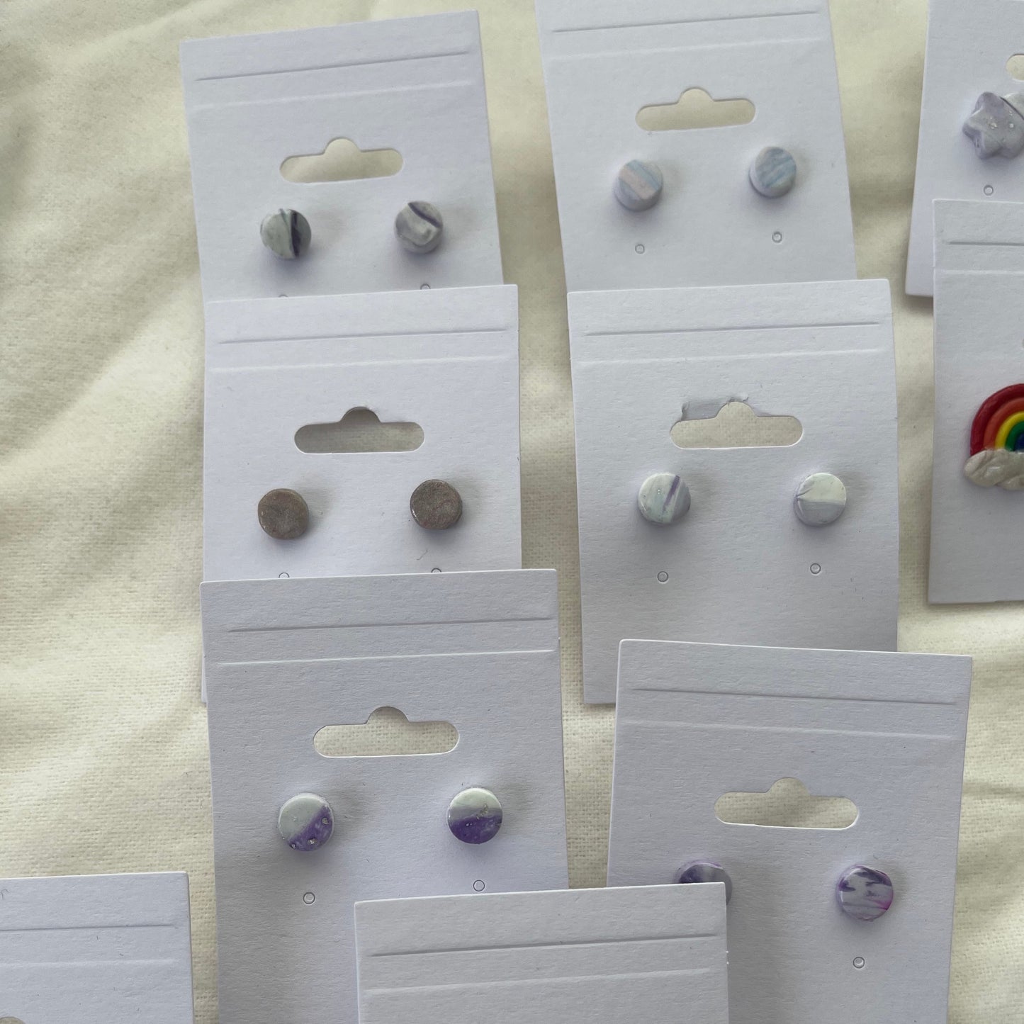 Mystery Clay Stud Earrings