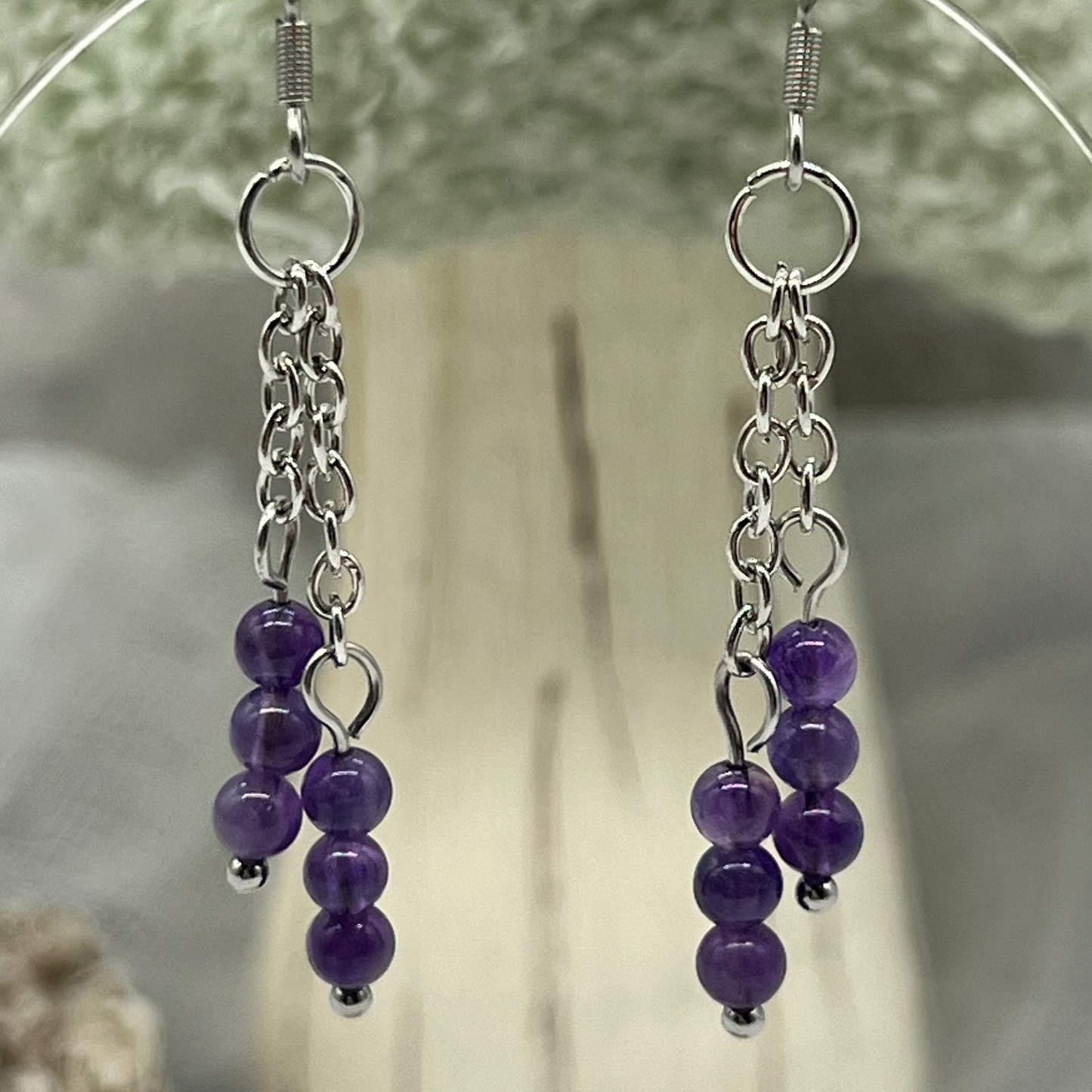 Amethyst Dangly Earrings