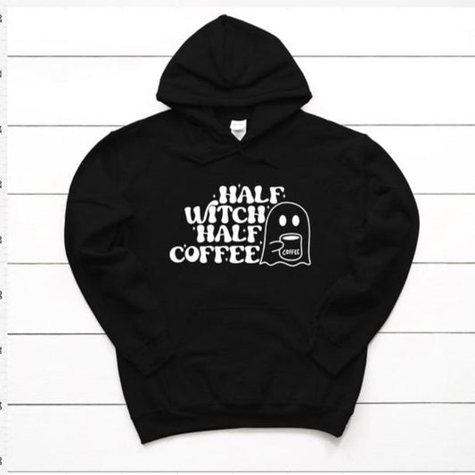 Half witch half coffee Hoodie