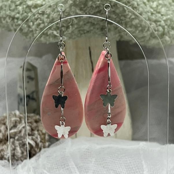 Butterfly Tear Drop Earrings