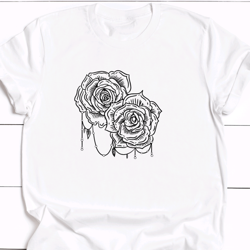 Beaded Roses T-Shirt